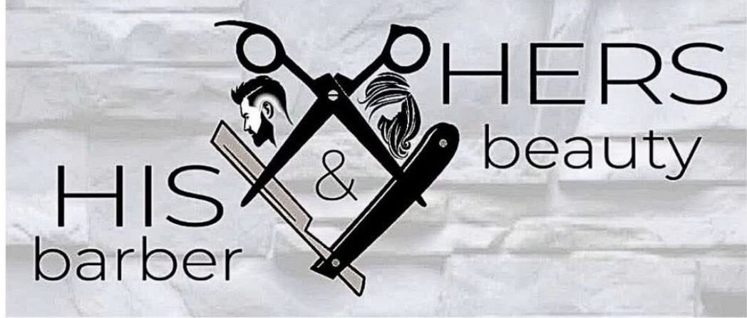His and Hers Barber and Beauty logo